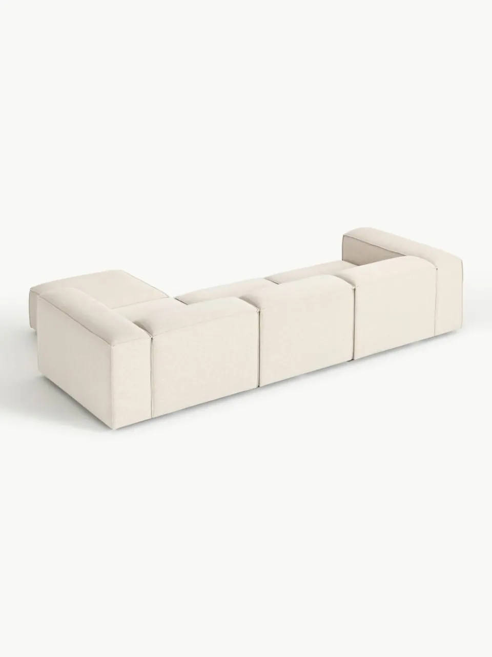 Modulaire bank Lennon (4-zits) van linnenmix met poef (links/rechts)^Westwing Collection Sale