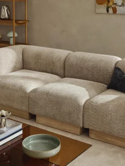 Modulaire bank Natalie (3-zits) van teddy-bouclé^Westwing Collection Outlet