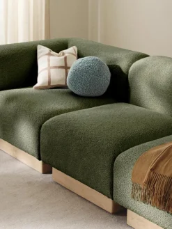 Modulaire bank Natalie (3-zits) van teddy-bouclé^Westwing Collection Online