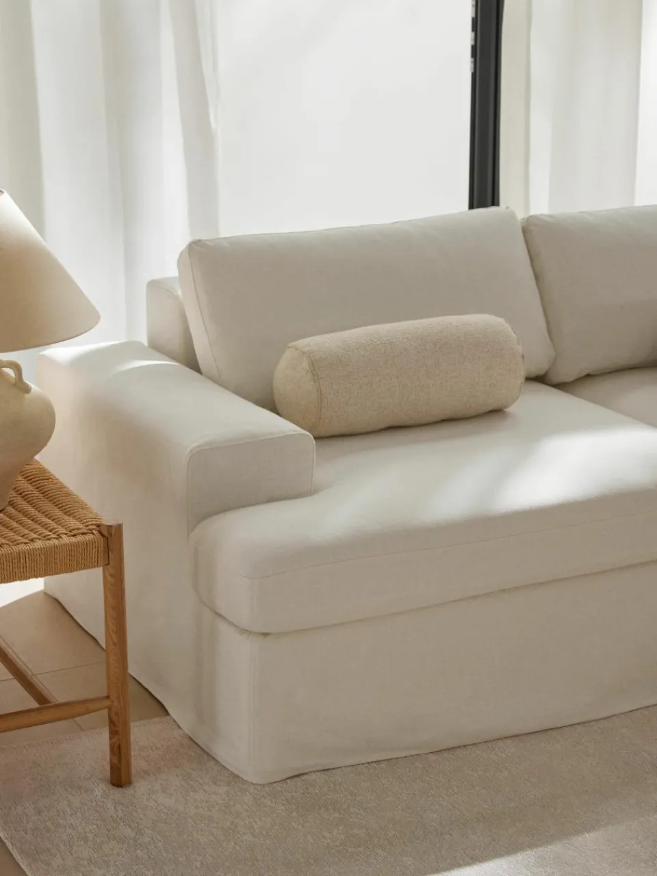 Modulaire bank Russell (4-zits) met poef (links/rechts)^Westwing Collection Outlet