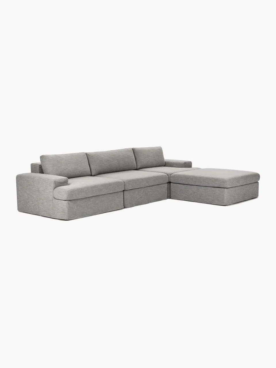Modulaire bank Russell (4-zits) met poef (links/rechts)^Westwing Collection Sale
