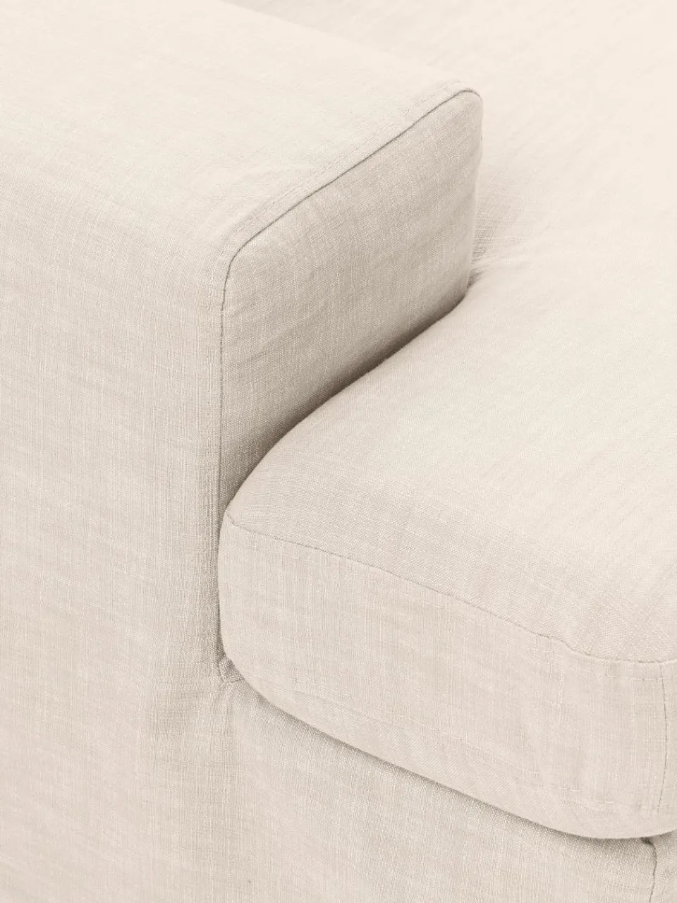 Modulaire bank Russell (4-zits) met poef, met afneembaar hoezen^Westwing Collection Sale