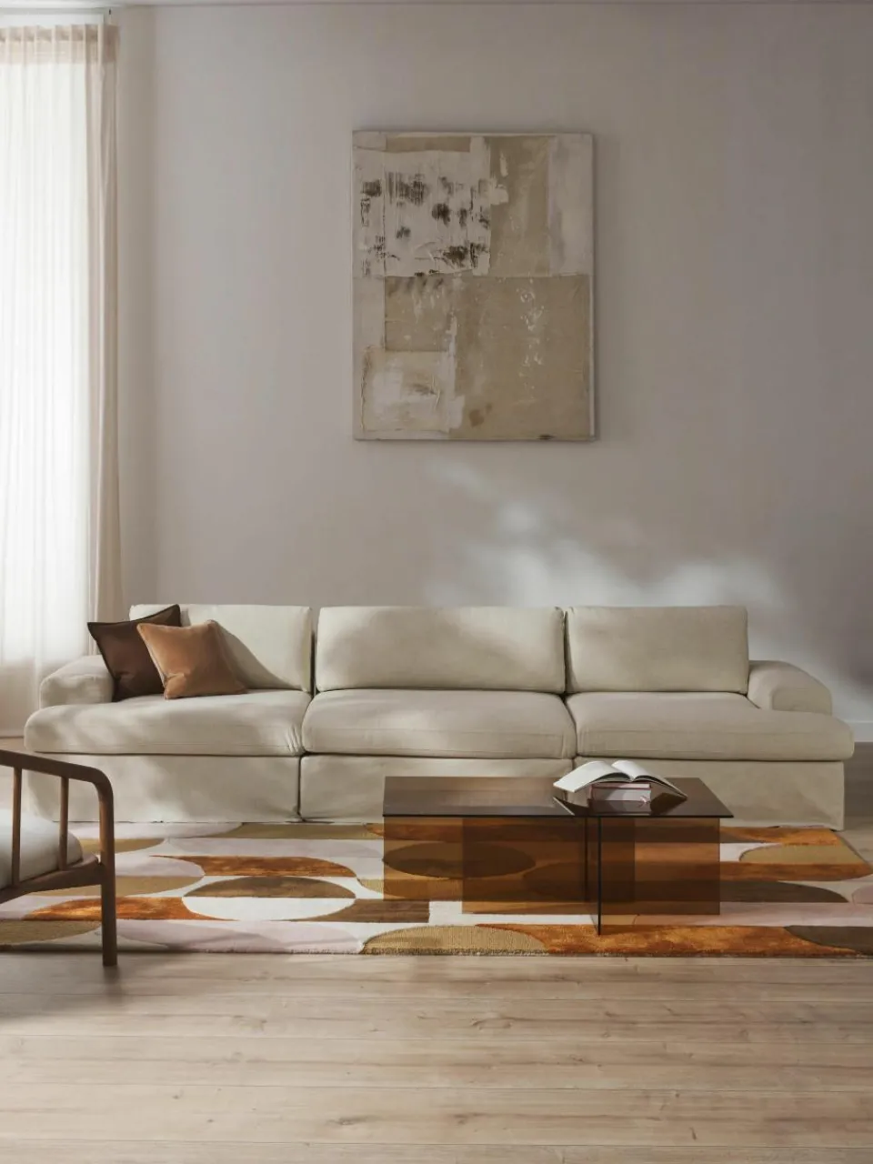 Modulaire bank Russell (4-zits) met afneembare hoezen^Westwing Collection Hot