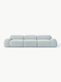 Modulaire bank Wolke (4-zits) van bouclé^Westwing Collection New