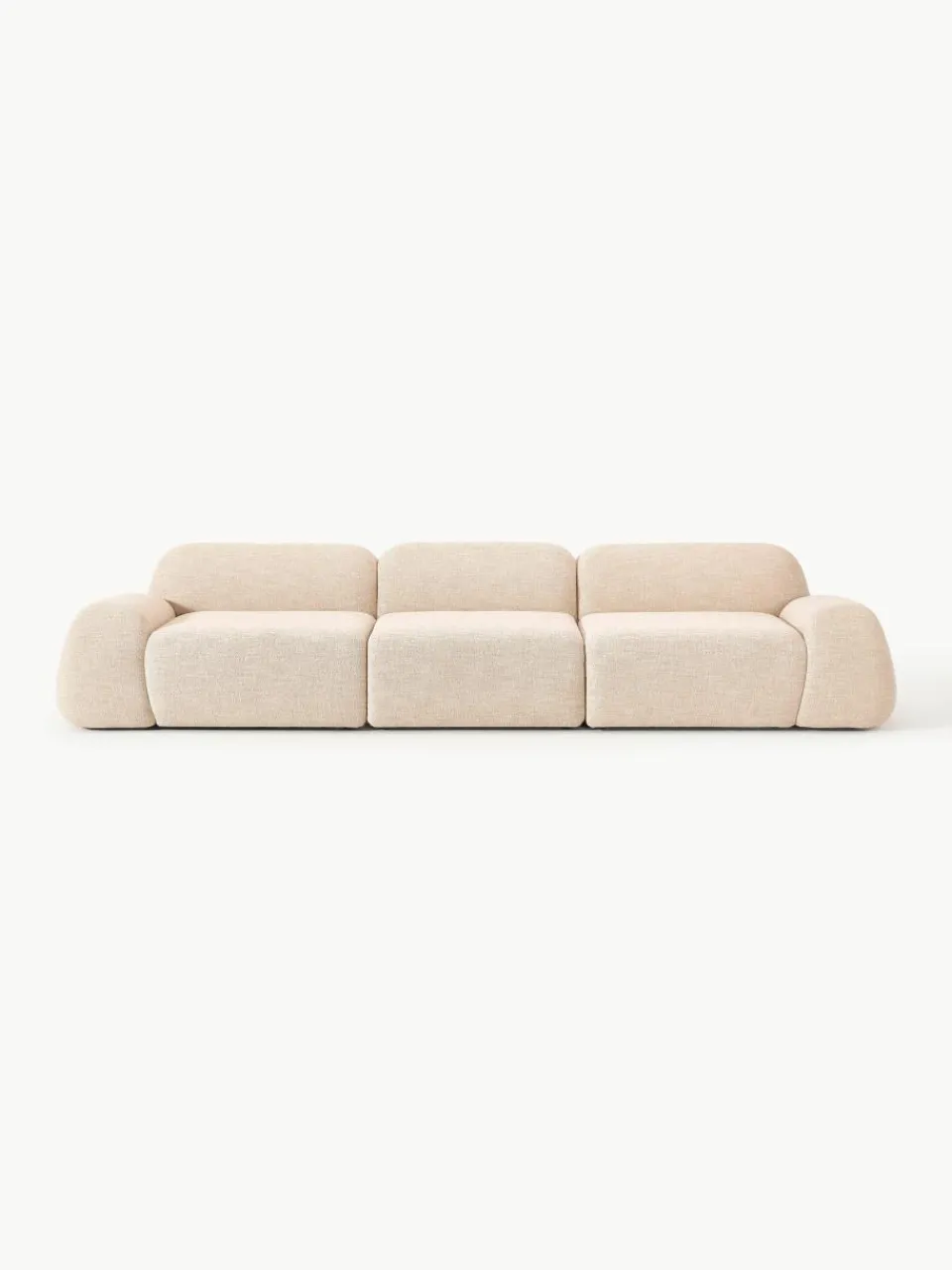 Modulaire bank Wolke (4-zits) van bouclé^Westwing Collection New