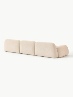 Modulaire bank Wolke (4-zits) van bouclé^Westwing Collection New
