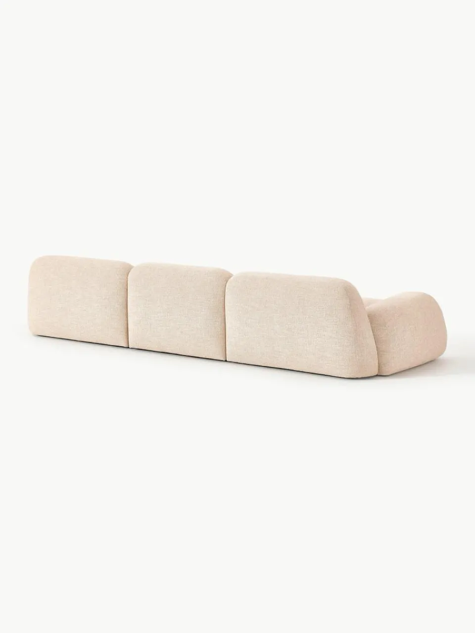 Modulaire bank Wolke (4-zits) van bouclé^Westwing Collection New