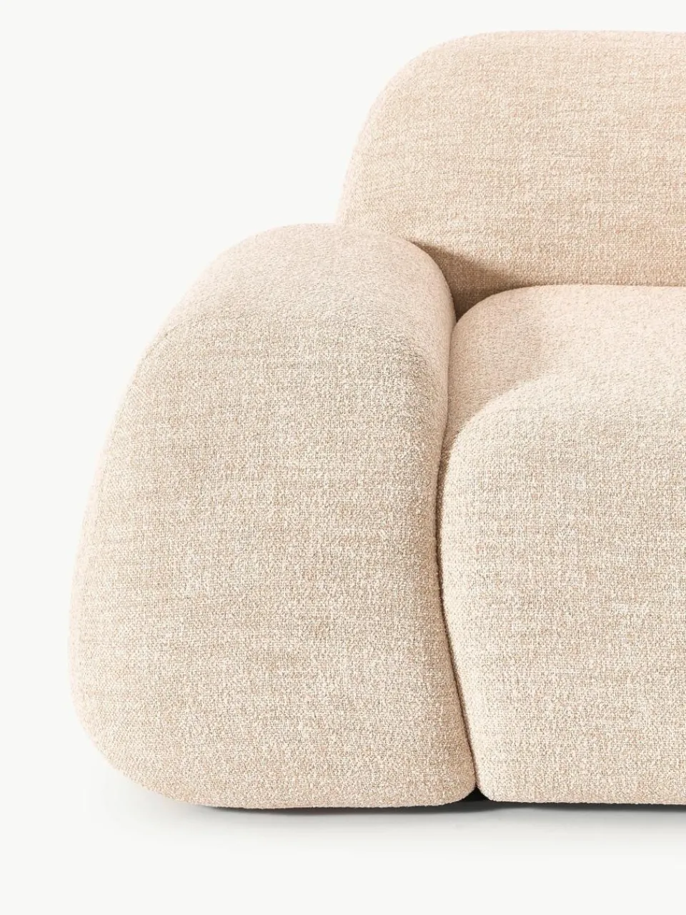 Modulaire bank Wolke (4-zits) van bouclé^Westwing Collection New