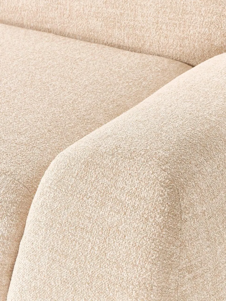 Modulaire bank Wolke (4-zits) van bouclé^Westwing Collection New