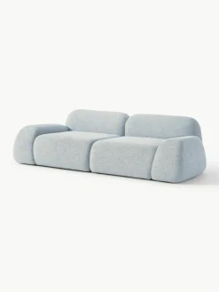 Modulaire bank Wolke (3-zits) van bouclé^Westwing Collection Fashion