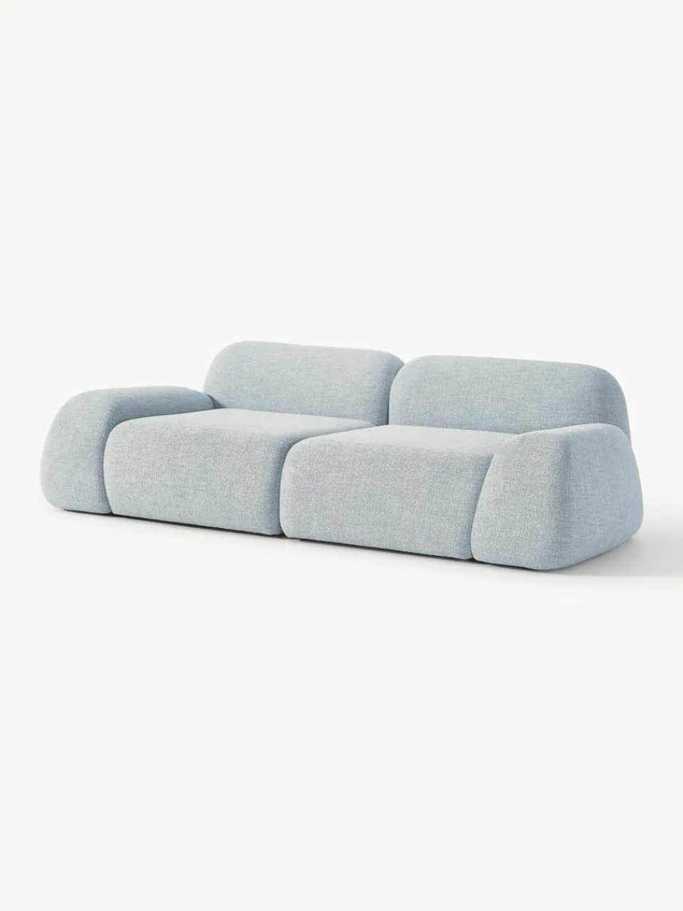Modulaire bank Wolke (3-zits) van bouclé^Westwing Collection Fashion
