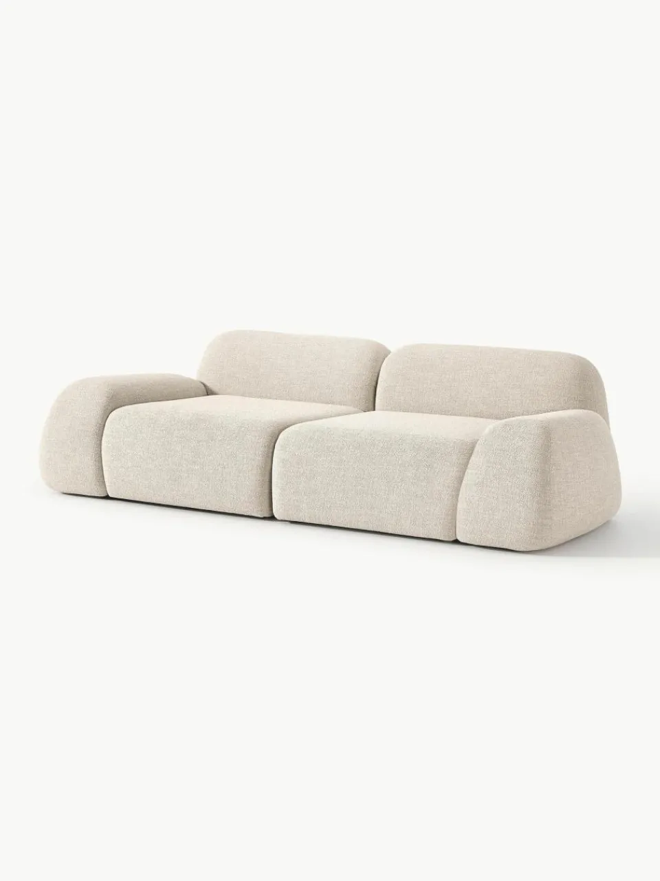 Modulaire bank Wolke (3-zits) van bouclé^Westwing Collection Sale
