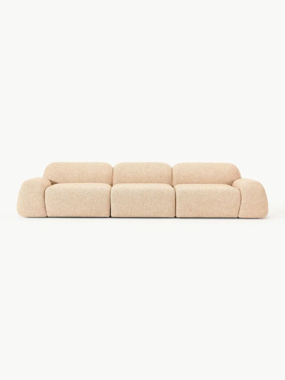 Modulaire bank Wolke (4-zits) van bouclé^Westwing Collection Best
