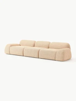 Modulaire bank Wolke (4-zits) van bouclé^Westwing Collection Best