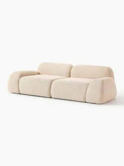 Modulaire bank Wolke (3-zits) van bouclé^Westwing Collection Sale