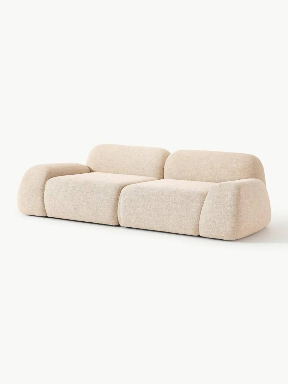 Modulaire bank Wolke (3-zits) van bouclé^Westwing Collection Sale
