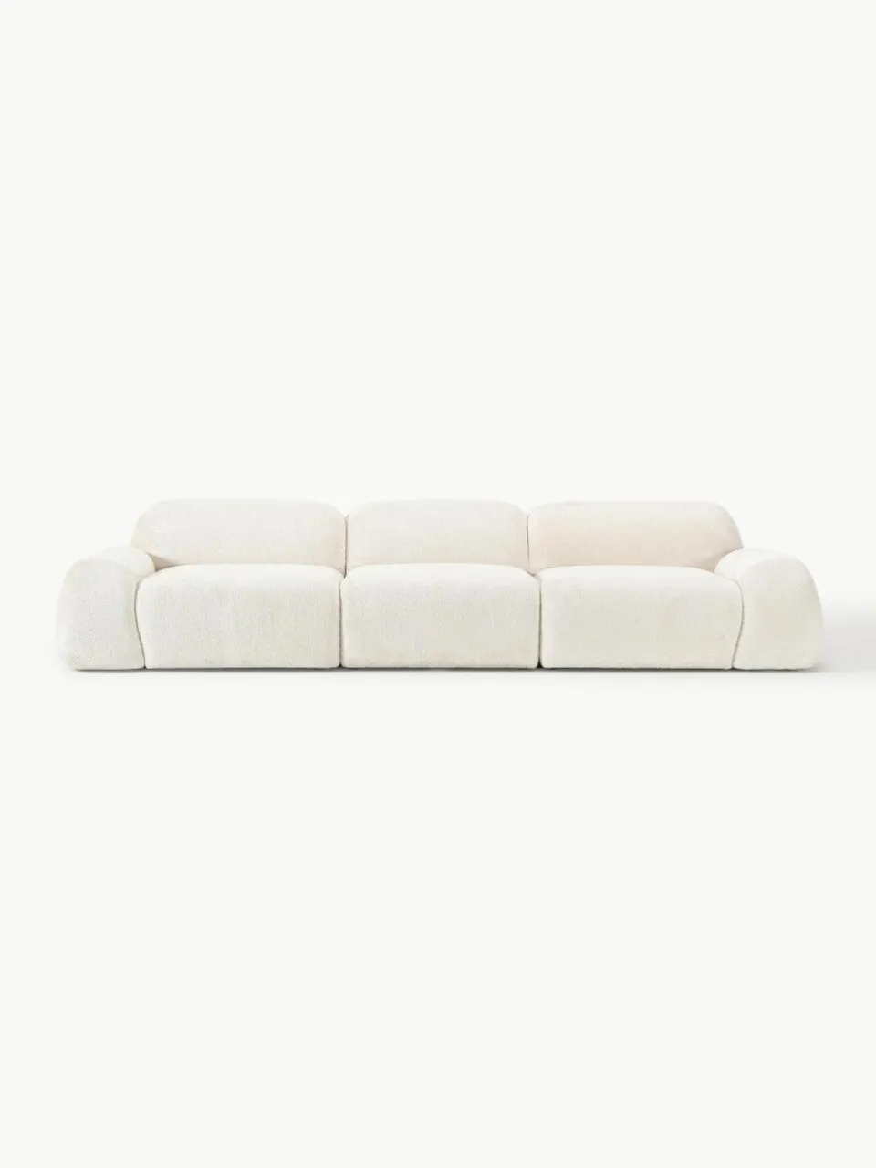 Modulaire bank Wolke (4-zits) van teddy-bouclé^Westwing Collection Best