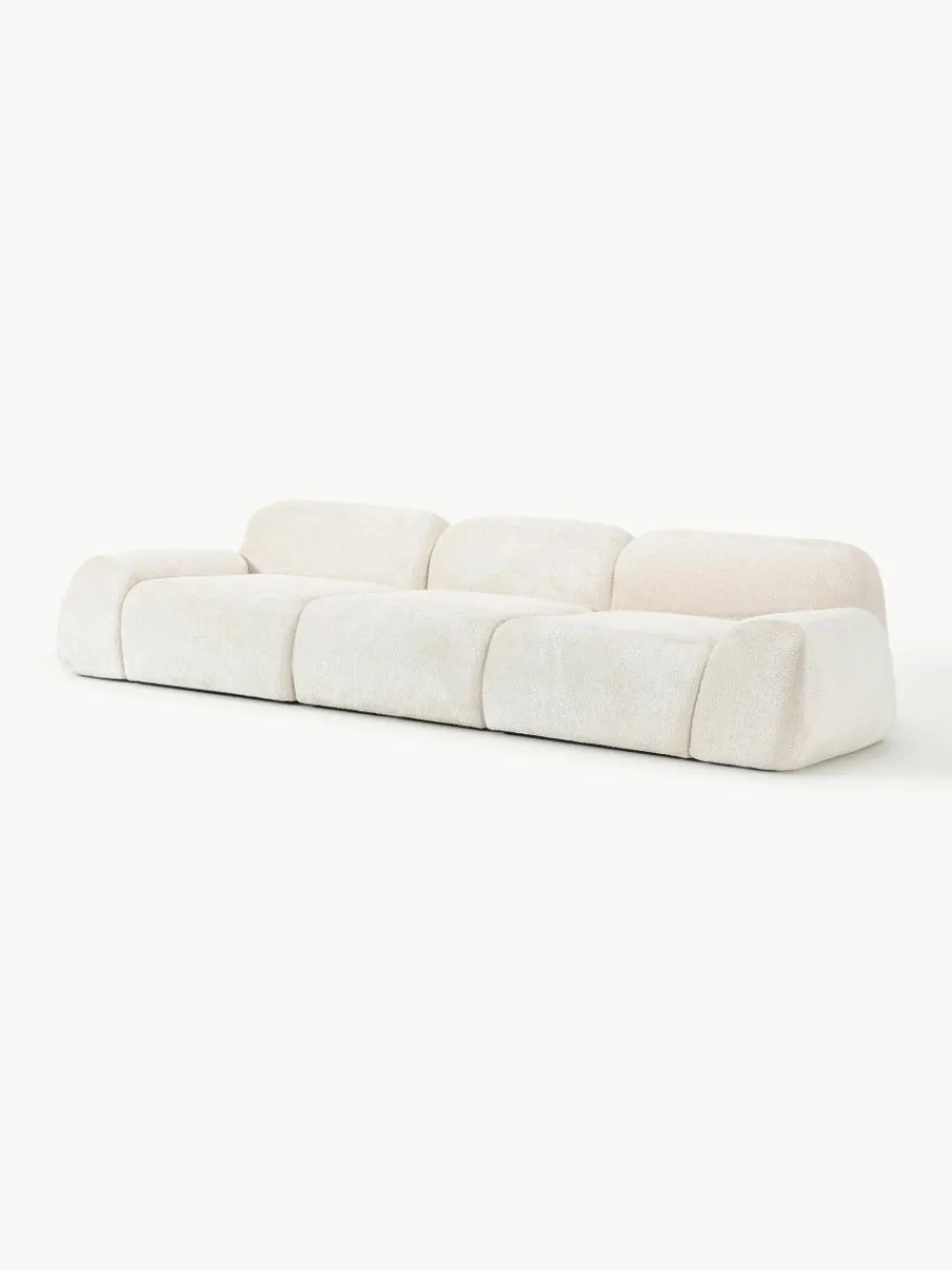 Modulaire bank Wolke (4-zits) van teddy-bouclé^Westwing Collection Best