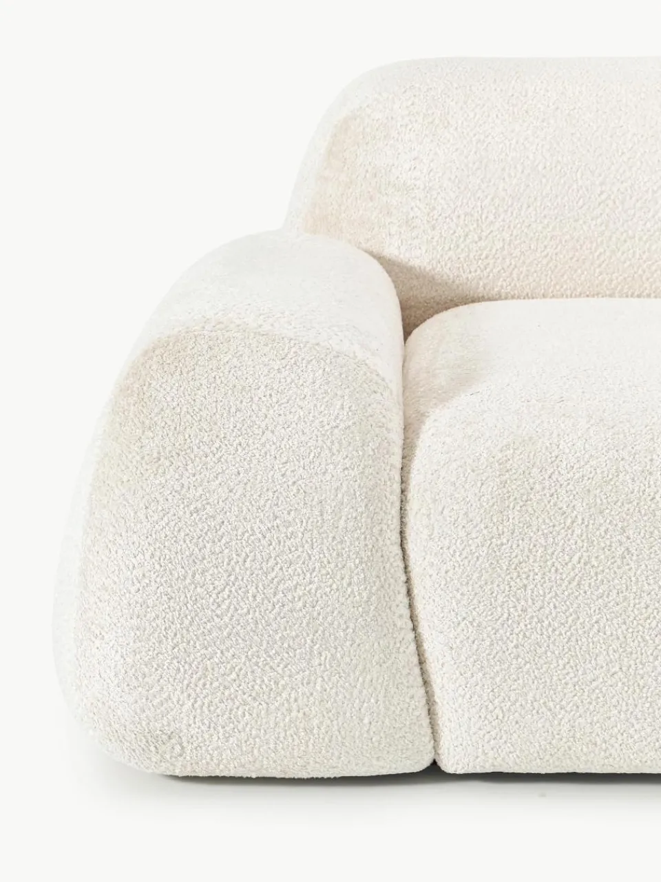 Modulaire bank Wolke (4-zits) van teddy-bouclé^Westwing Collection Best