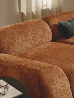 Modulaire bank Wolke (3-zits) van teddy-bouclé^Westwing Collection Hot