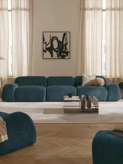 Modulaire bank Wolke (4-zits) van teddy bouclé^Westwing Collection Outlet