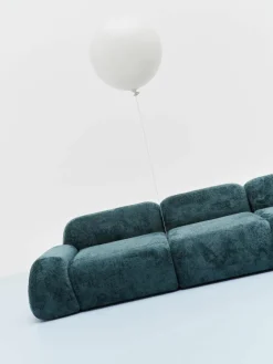 Modulaire bank Wolke (4-zits) van teddy bouclé^Westwing Collection Outlet