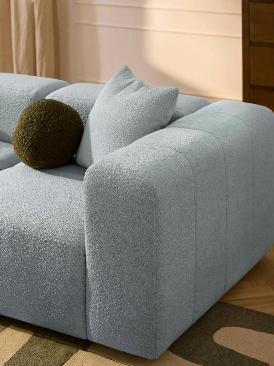 Modulaire bouclé bank Lena (3-zits)^Westwing Collection Clearance