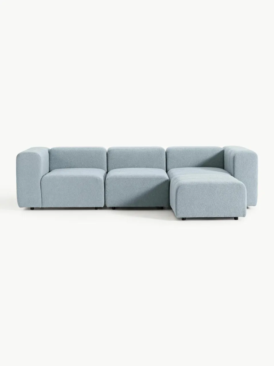 Modulaire bouclé bank Lena (4-zits) met kruk^Westwing Collection Online