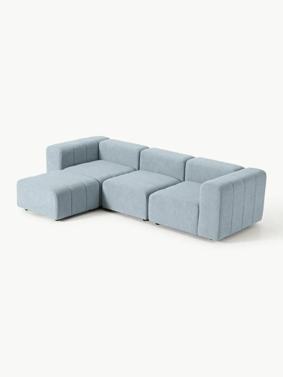 Modulaire bouclé bank Lena (4-zits) met kruk^Westwing Collection Online