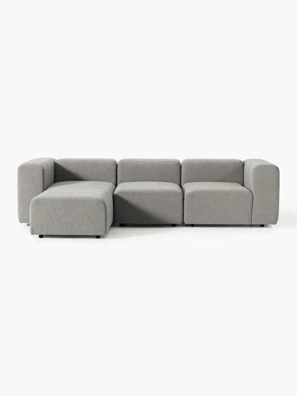 Modulaire bouclé bank Lena (4-zits) met kruk^Westwing Collection Outlet