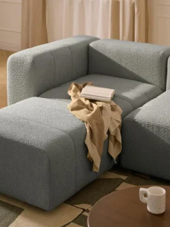 Modulaire bouclé bank Lena (4-zits) met kruk^Westwing Collection Outlet