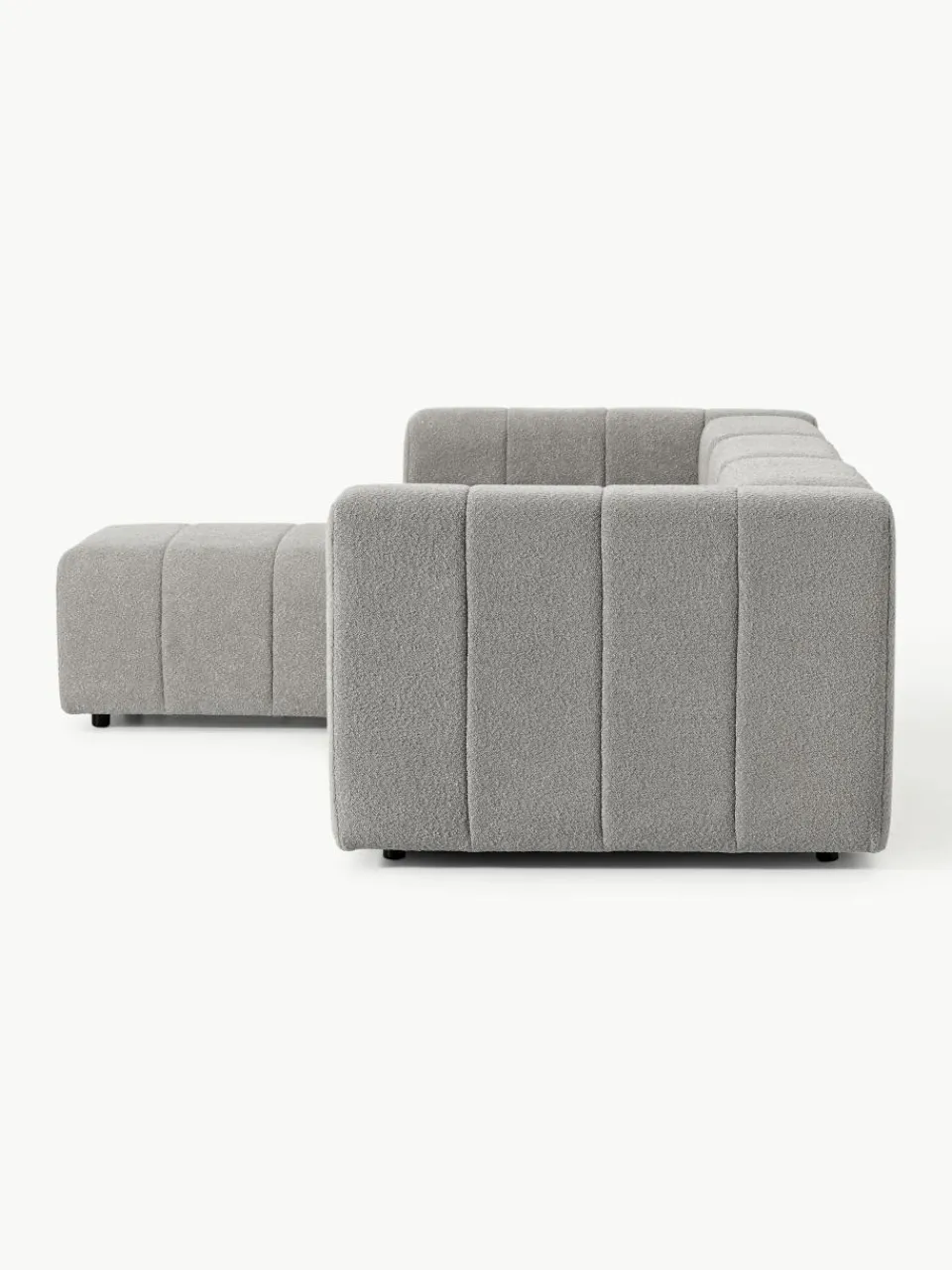 Modulaire bouclé bank Lena (4-zits) met kruk^Westwing Collection Outlet
