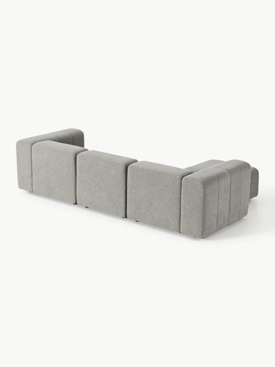 Modulaire bouclé bank Lena (4-zits) met kruk^Westwing Collection Outlet