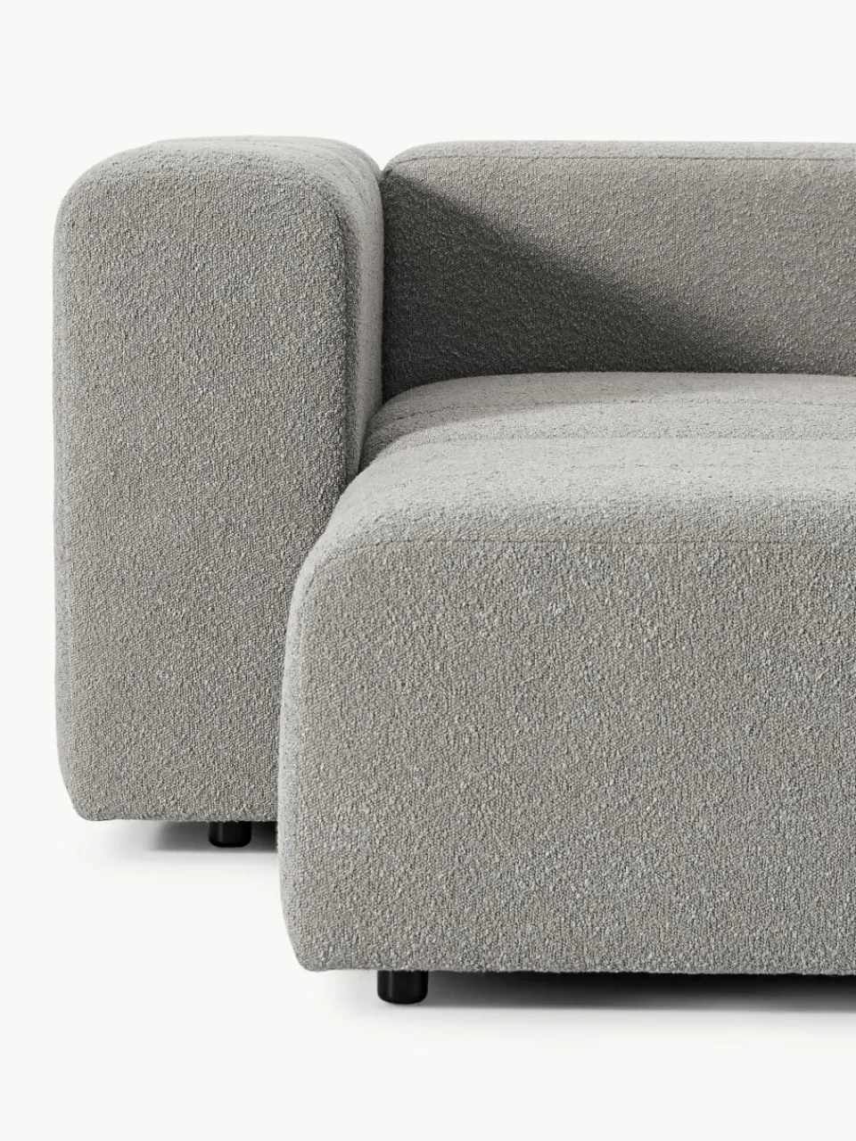 Modulaire bouclé bank Lena (4-zits) met kruk^Westwing Collection Outlet