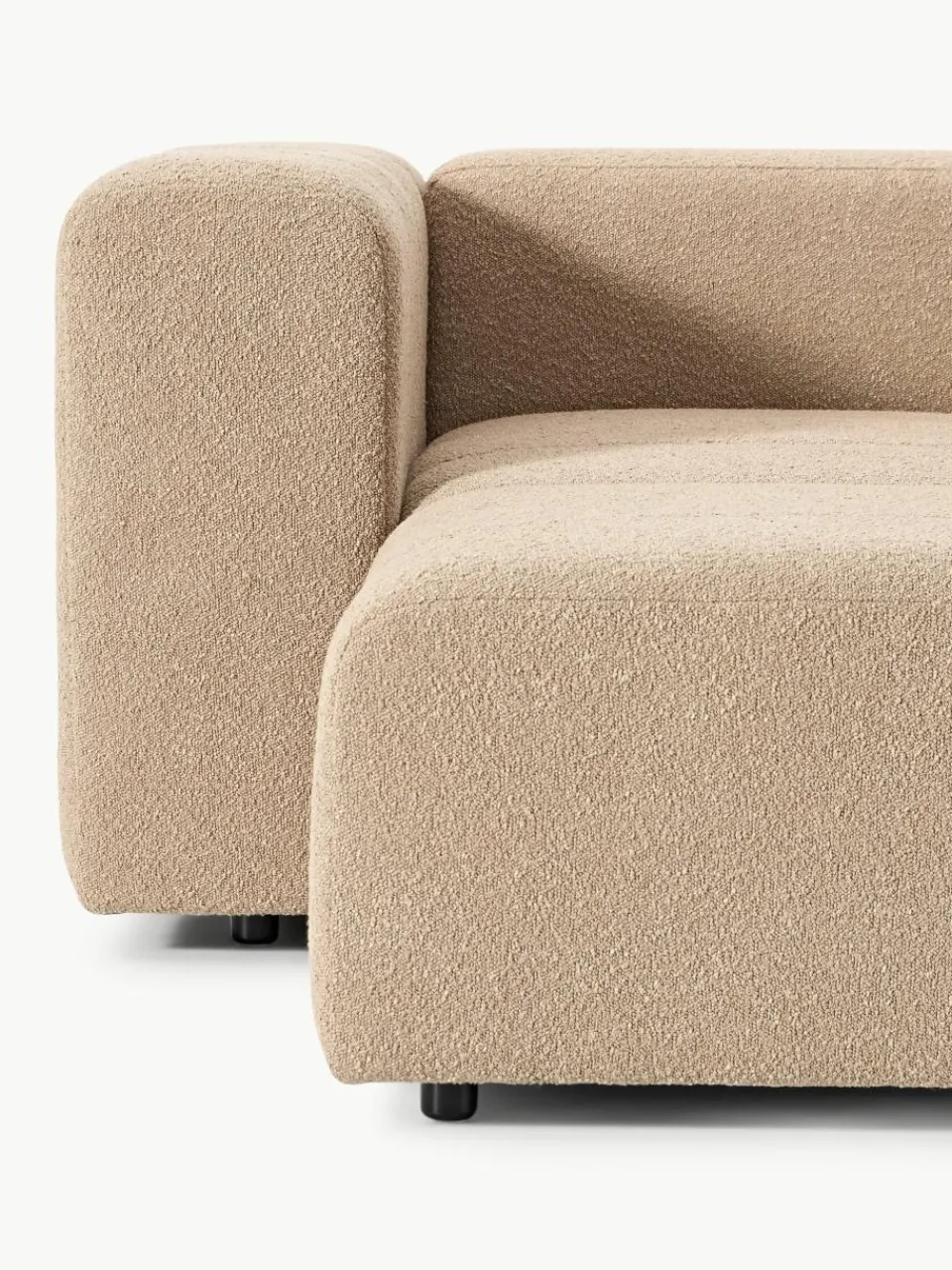 Modulaire bouclé bank Lena (4-zits)^Westwing Collection New