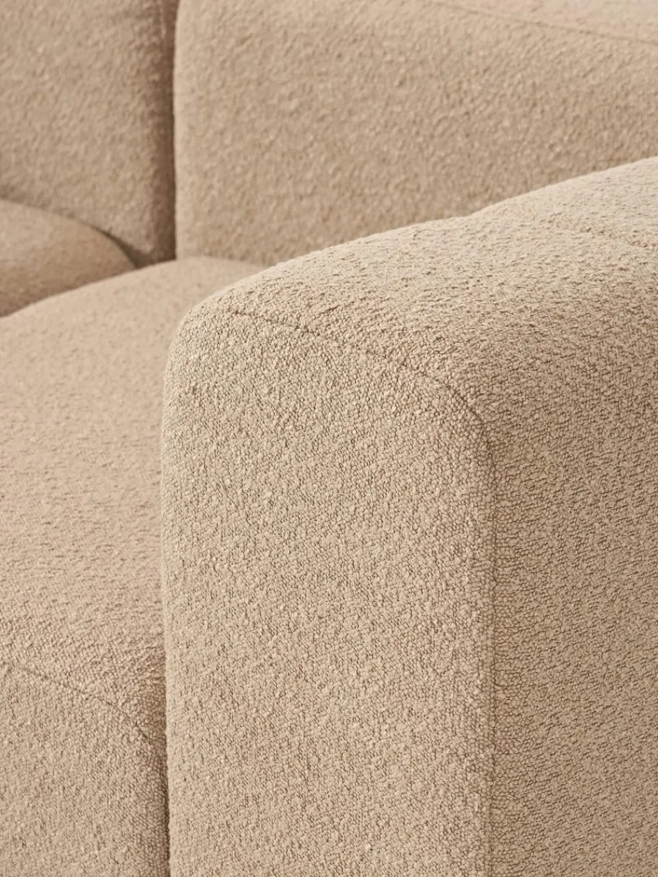 Modulaire bouclé bank Lena (4-zits)^Westwing Collection New