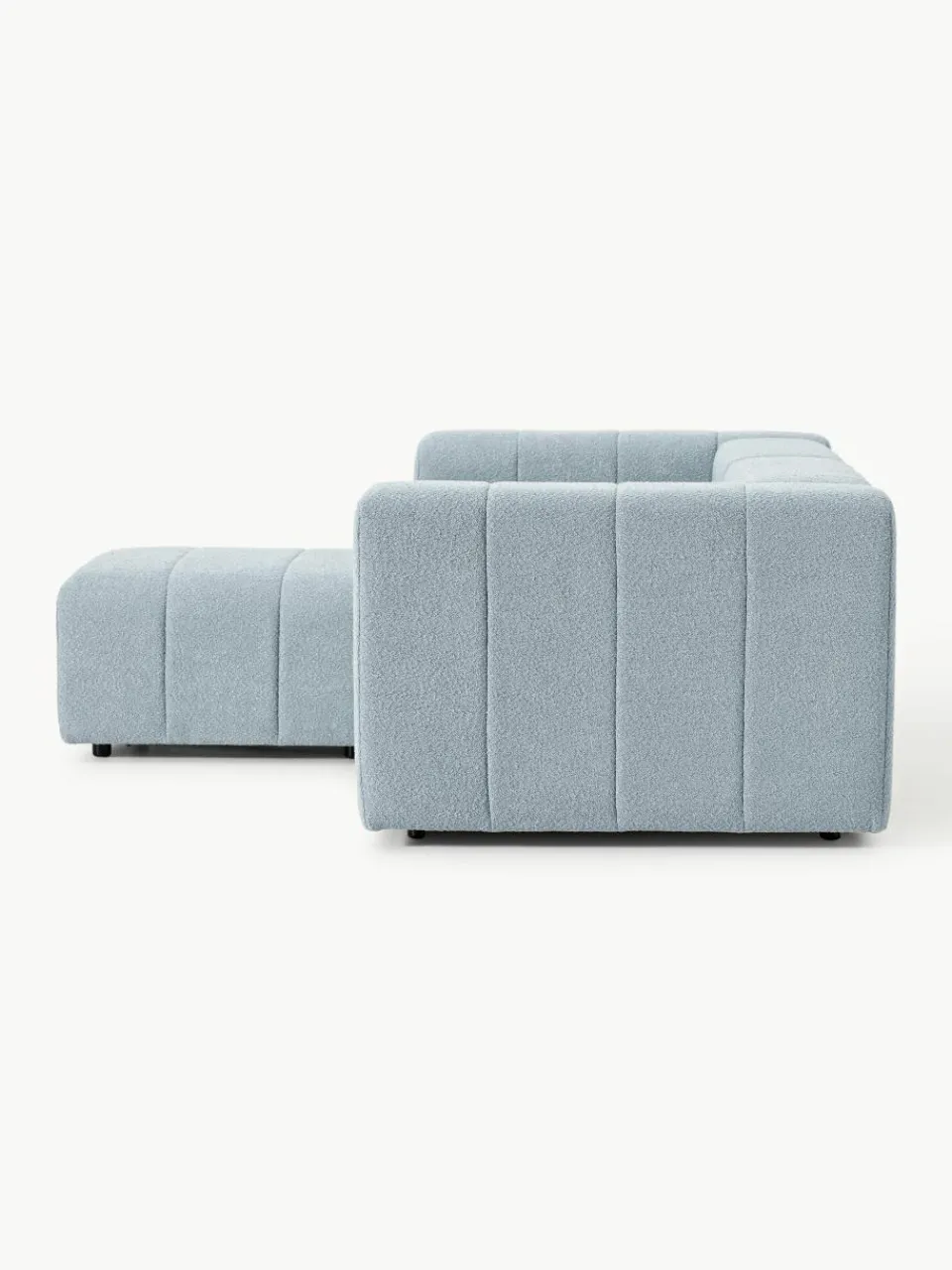 Modulaire bouclé bank Lena (3-zits) met kruk^Westwing Collection Clearance