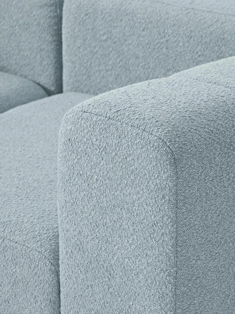 Modulaire bouclé bank Lena (3-zits) met kruk^Westwing Collection Clearance