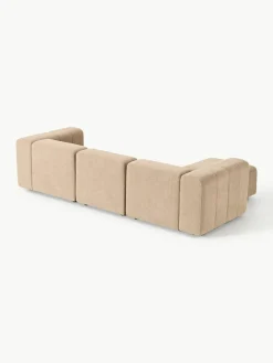 Modulaire bouclé bank Lena (4-zits) met kruk^Westwing Collection Clearance