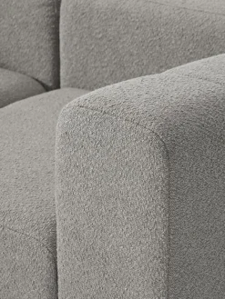 Modulaire bouclé bank Lena (3-zits) met kruk^Westwing Collection Fashion