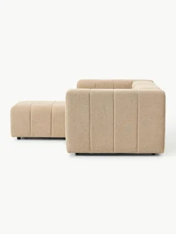 Modulaire bouclé bank Lena (3-zits) met kruk^Westwing Collection Best