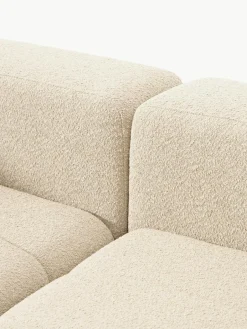 Modulaire bouclé bank Lena (4-zits) met kruk^Westwing Collection Fashion