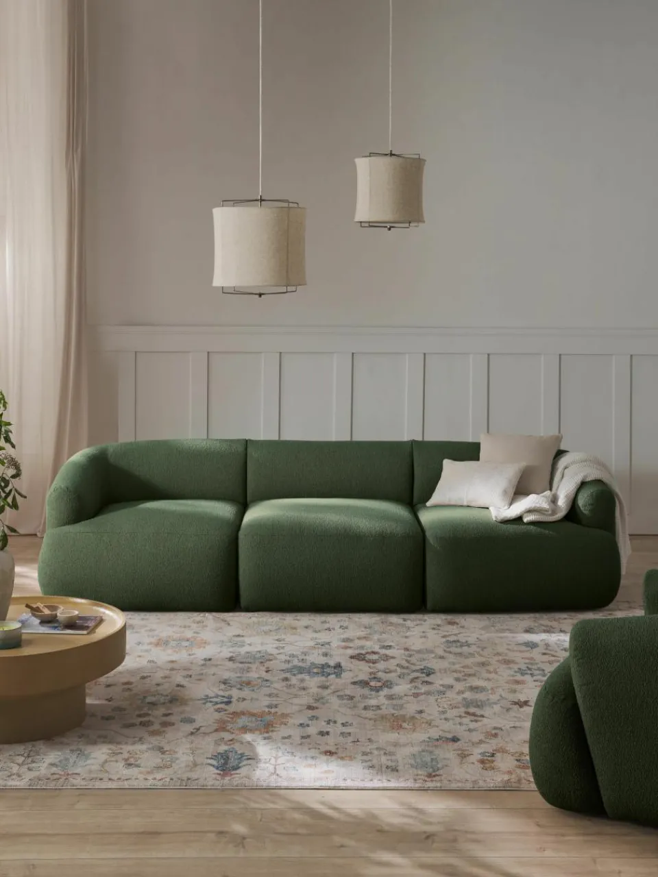 Modulaire bouclé bank Sofia (3-zits)^Westwing Collection New