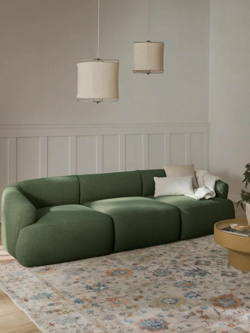 Modulaire bouclé bank Sofia (3-zits)^Westwing Collection New