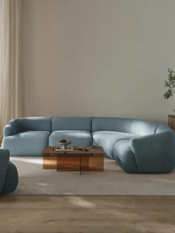 Modulaire bouclé hoekbank Sofia (4-zits)^Westwing Collection Online