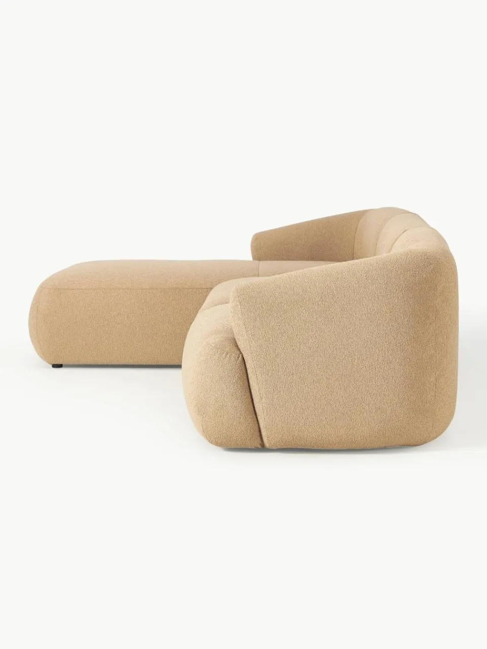 Modulaire bouclé hoekbank Sofia (3-zits)^Westwing Collection Clearance