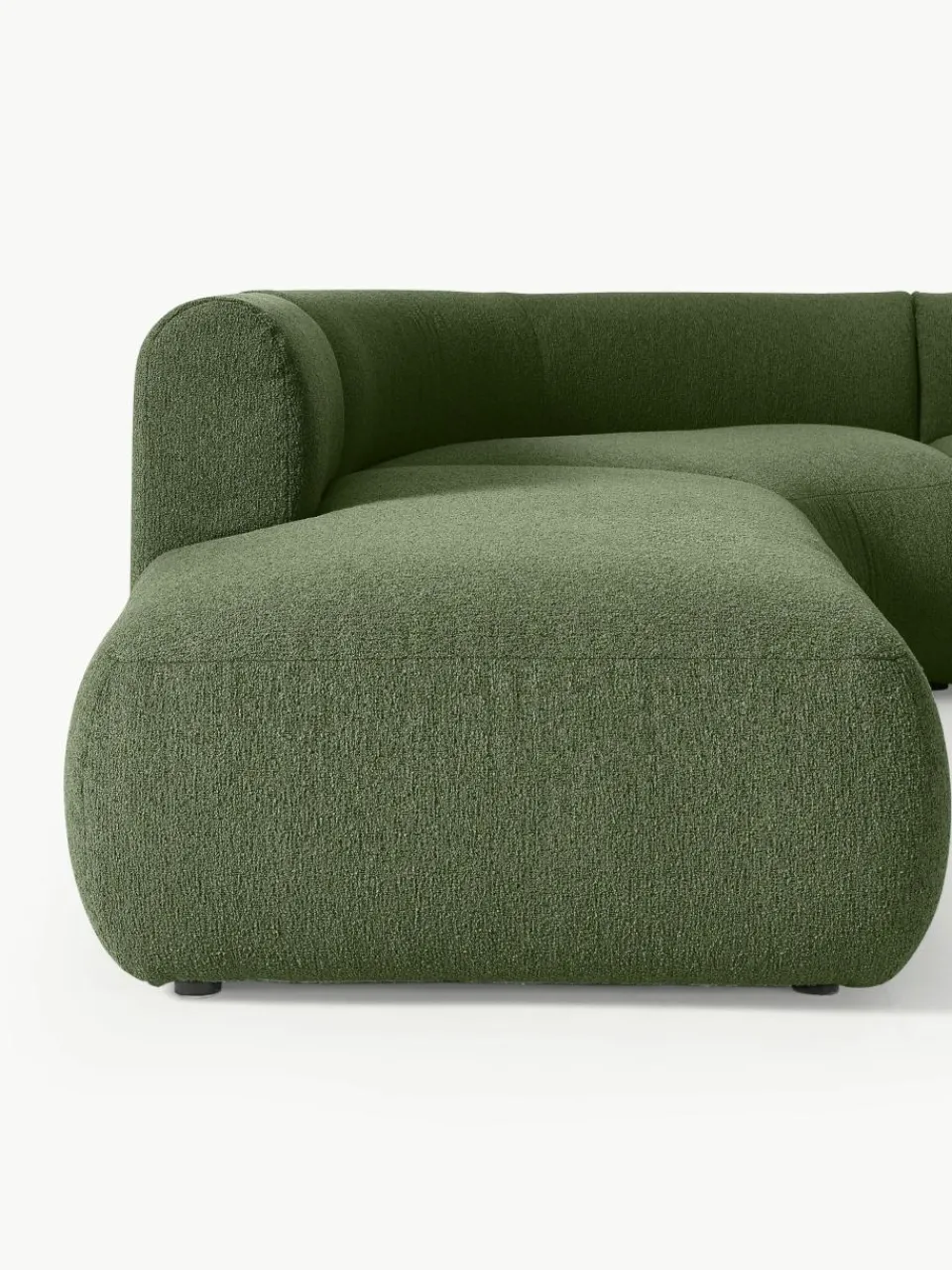 Modulaire bouclé hoekbank Sofia (4-zits)^Westwing Collection Clearance