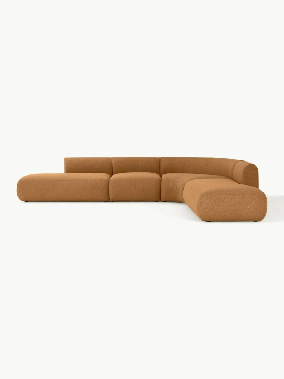 Modulaire bouclé hoekbank Sofia (4-zits)^Westwing Collection New