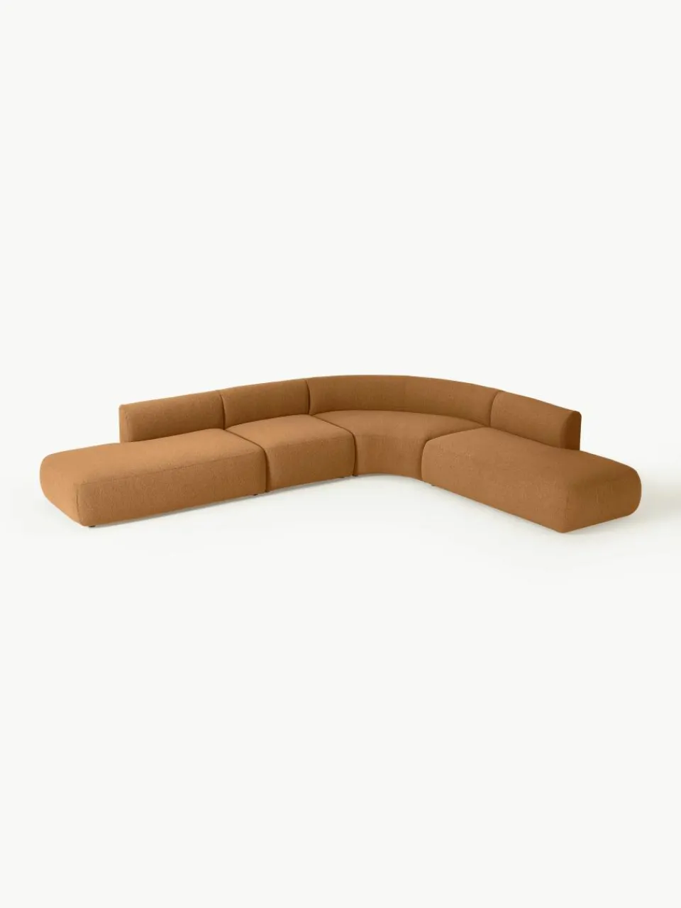 Modulaire bouclé hoekbank Sofia (4-zits)^Westwing Collection New