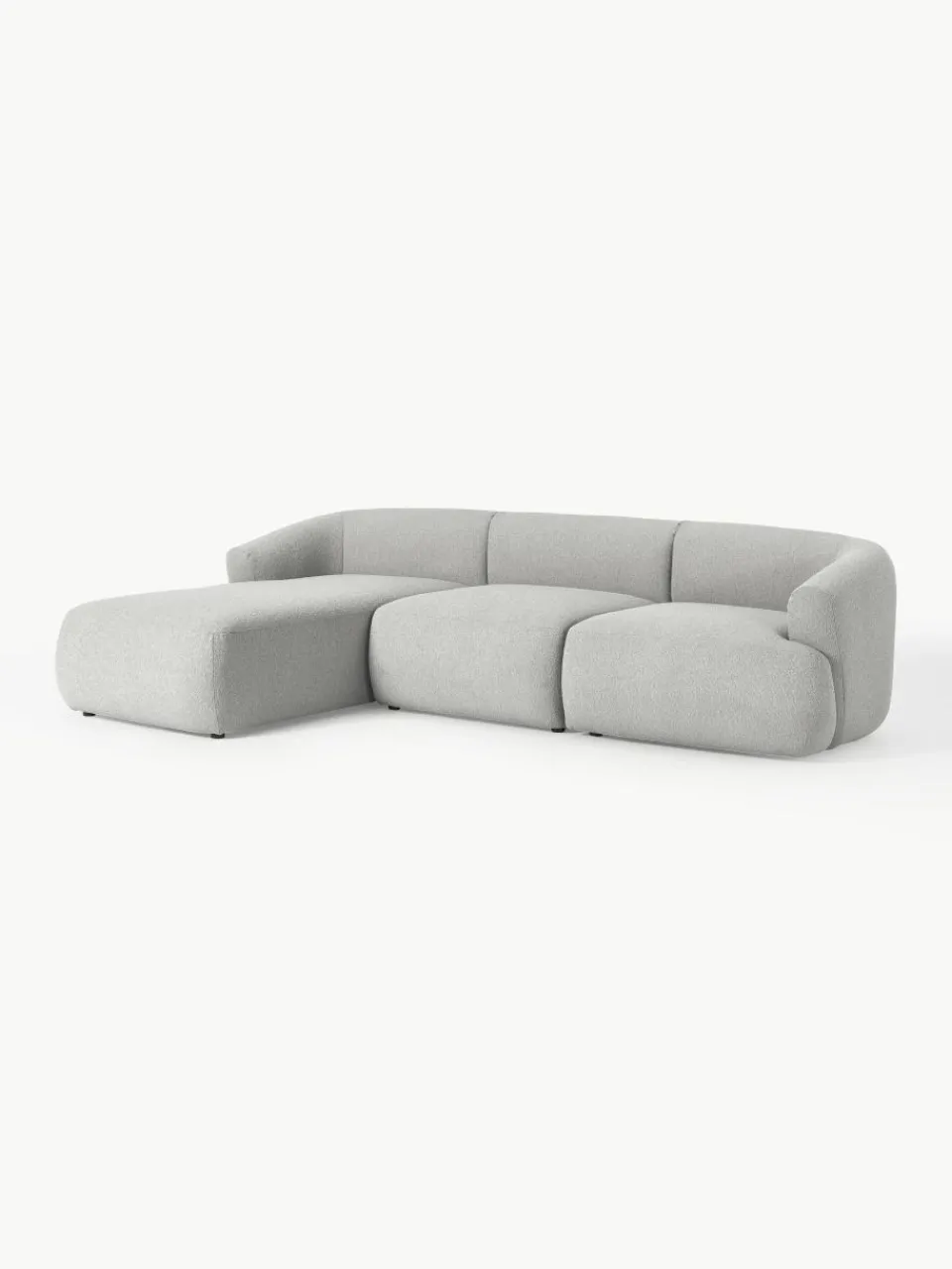 Modulaire bouclé hoekbank Sofia (3 zits)^Westwing Collection Hot